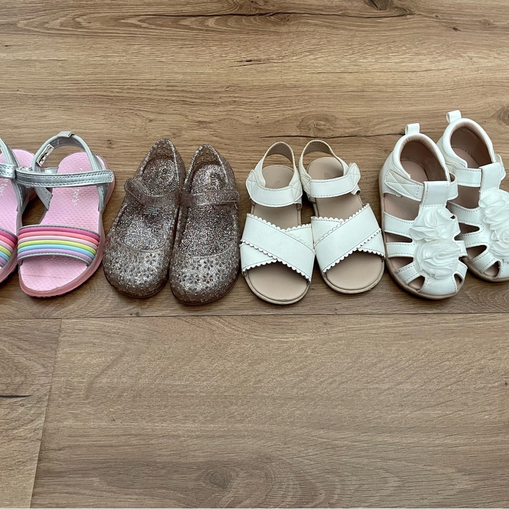 Bundle of toddler girl sandals